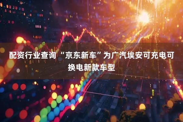 配资行业查询 “京东新车”为广汽埃安可充电可换电新款车型